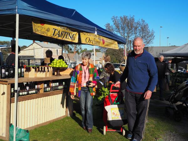 Mingle with the locals as they shop at the Farmers Market